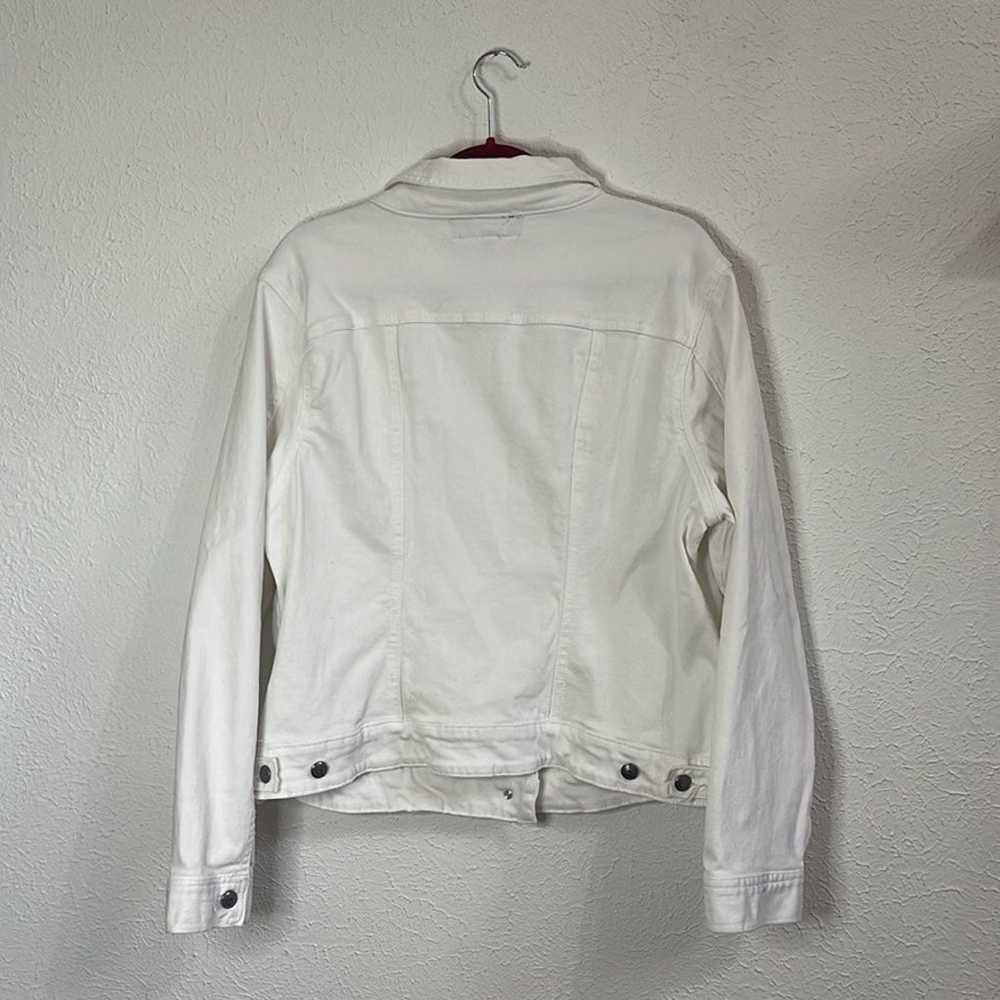 White Denim Jacket torrid size 2 - image 5