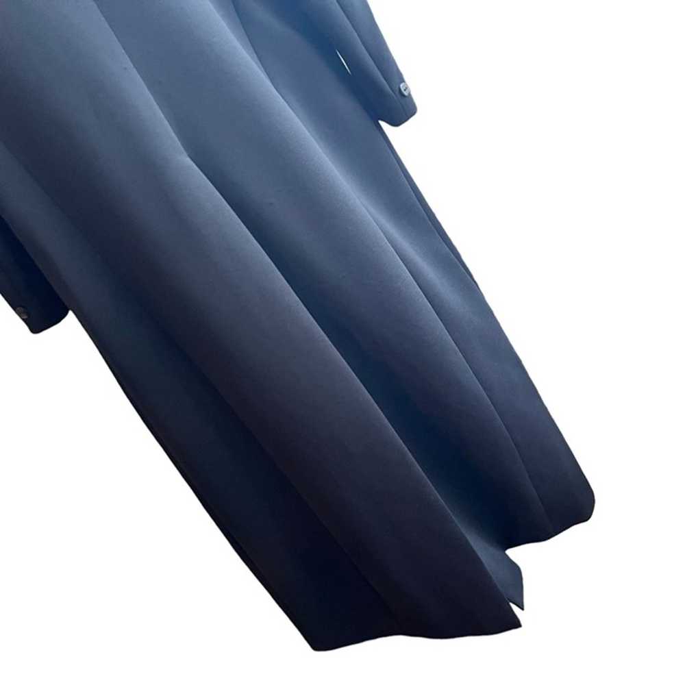Renlyn Faux Fur Collar Full Length Black Coat 20W - image 4
