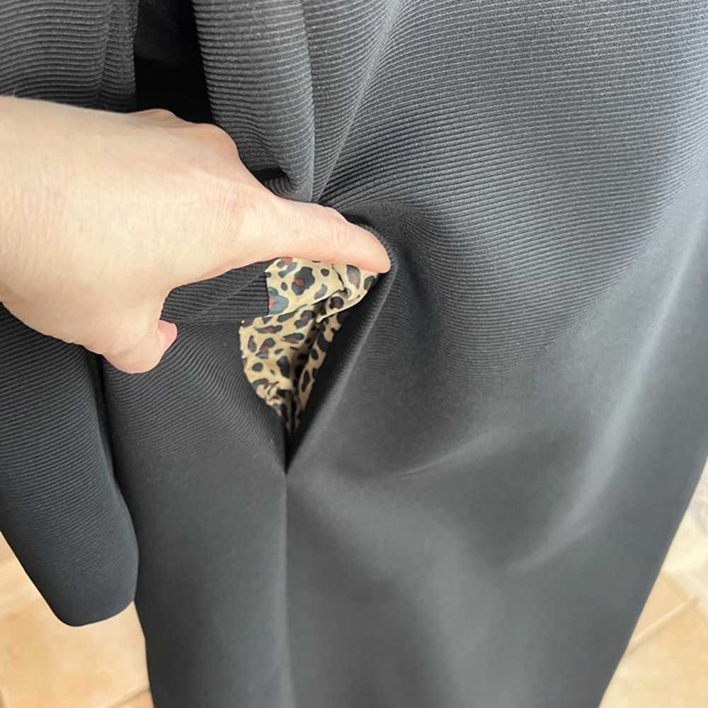 Renlyn Faux Fur Collar Full Length Black Coat 20W - image 6
