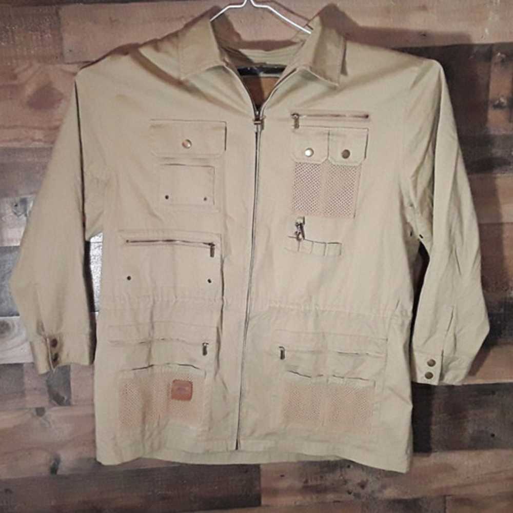 Vtg Ralph Lauren Khaki Jacket Safari Outfitters B… - image 1