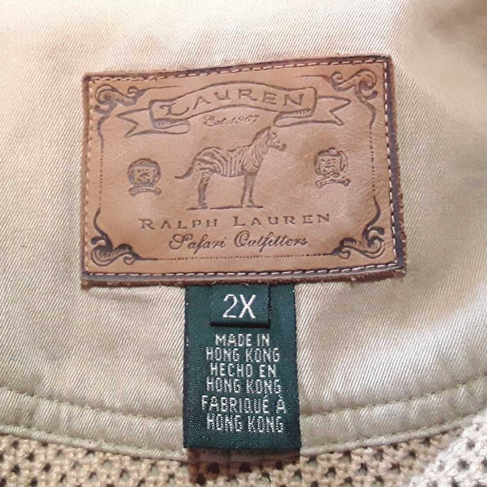 Vtg Ralph Lauren Khaki Jacket Safari Outfitters B… - image 9