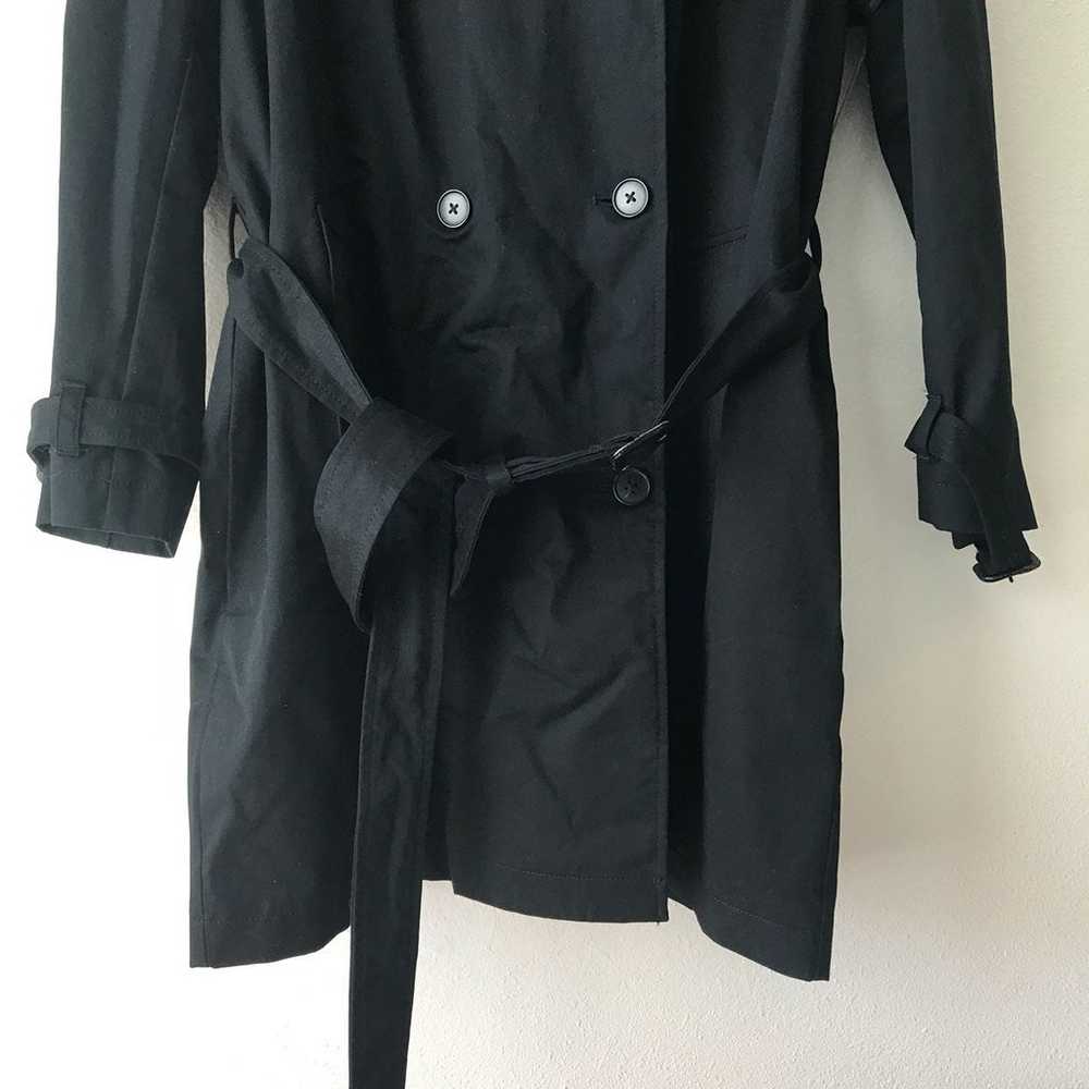 Gap Black Trench Coat XXL - image 4