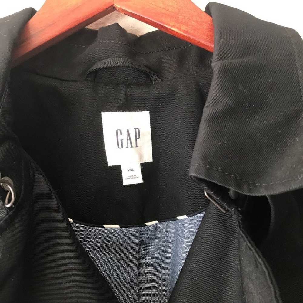 Gap Black Trench Coat XXL - image 8