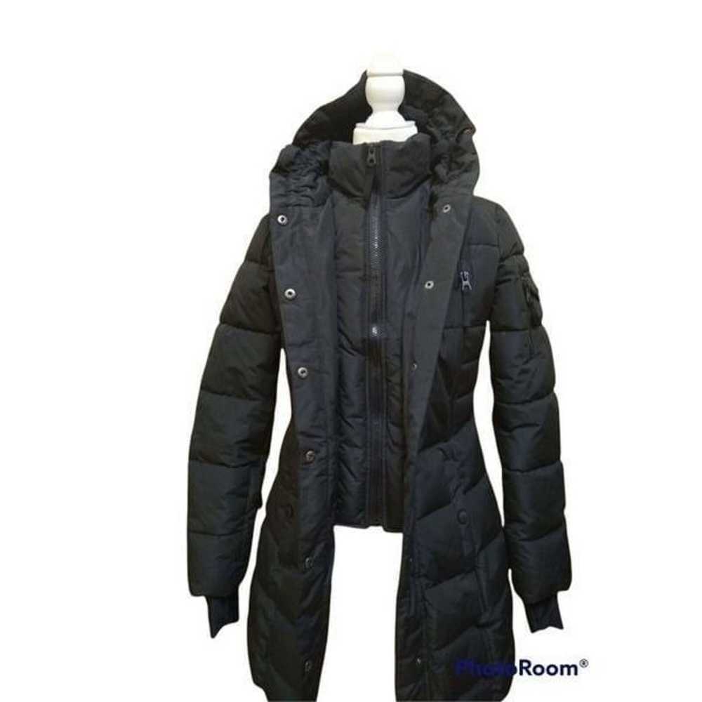 Women's Nautica Black Quilted Puffer Coat Size XS - image 2