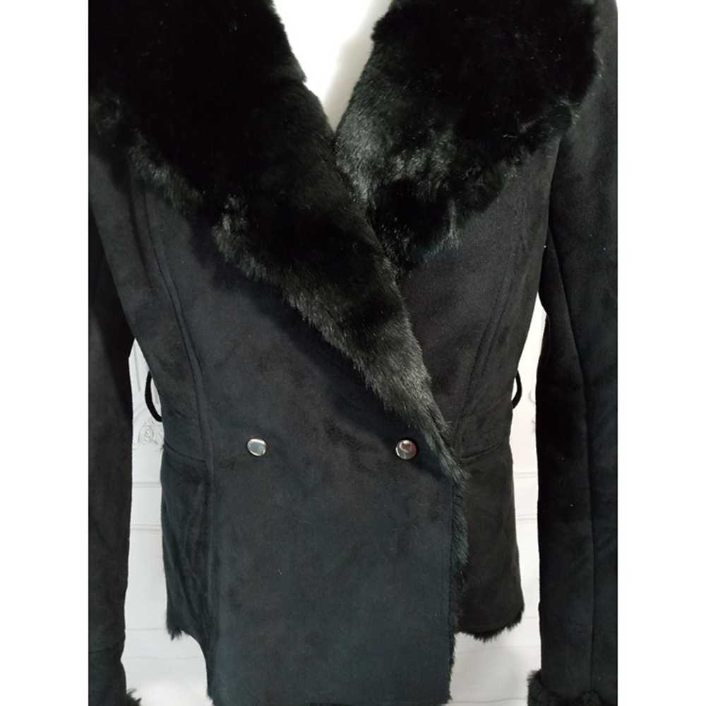 NWOT Guess Faux Suede Leather W/ Faux Fur Lining … - image 3