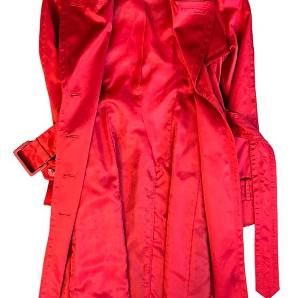Jessica Simpson Women's (XS) Red Sateen Trench Co… - image 6