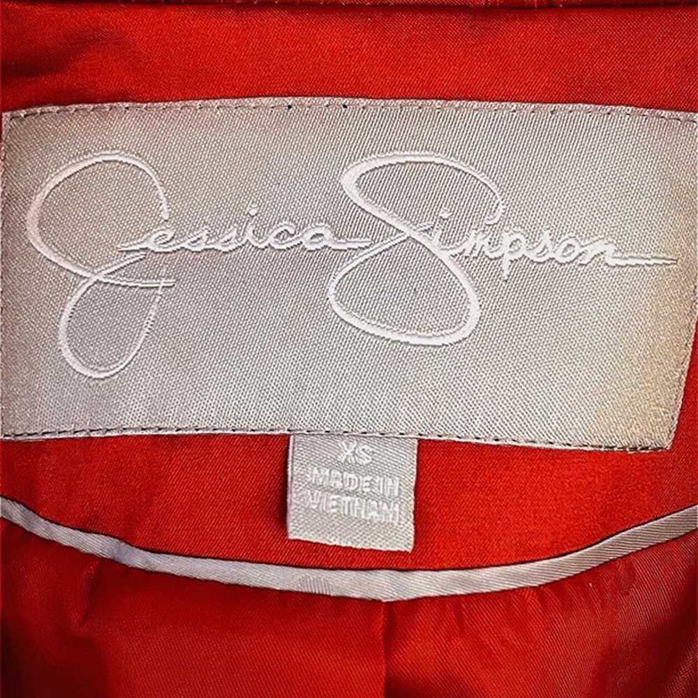 Jessica Simpson Women's (XS) Red Sateen Trench Co… - image 8