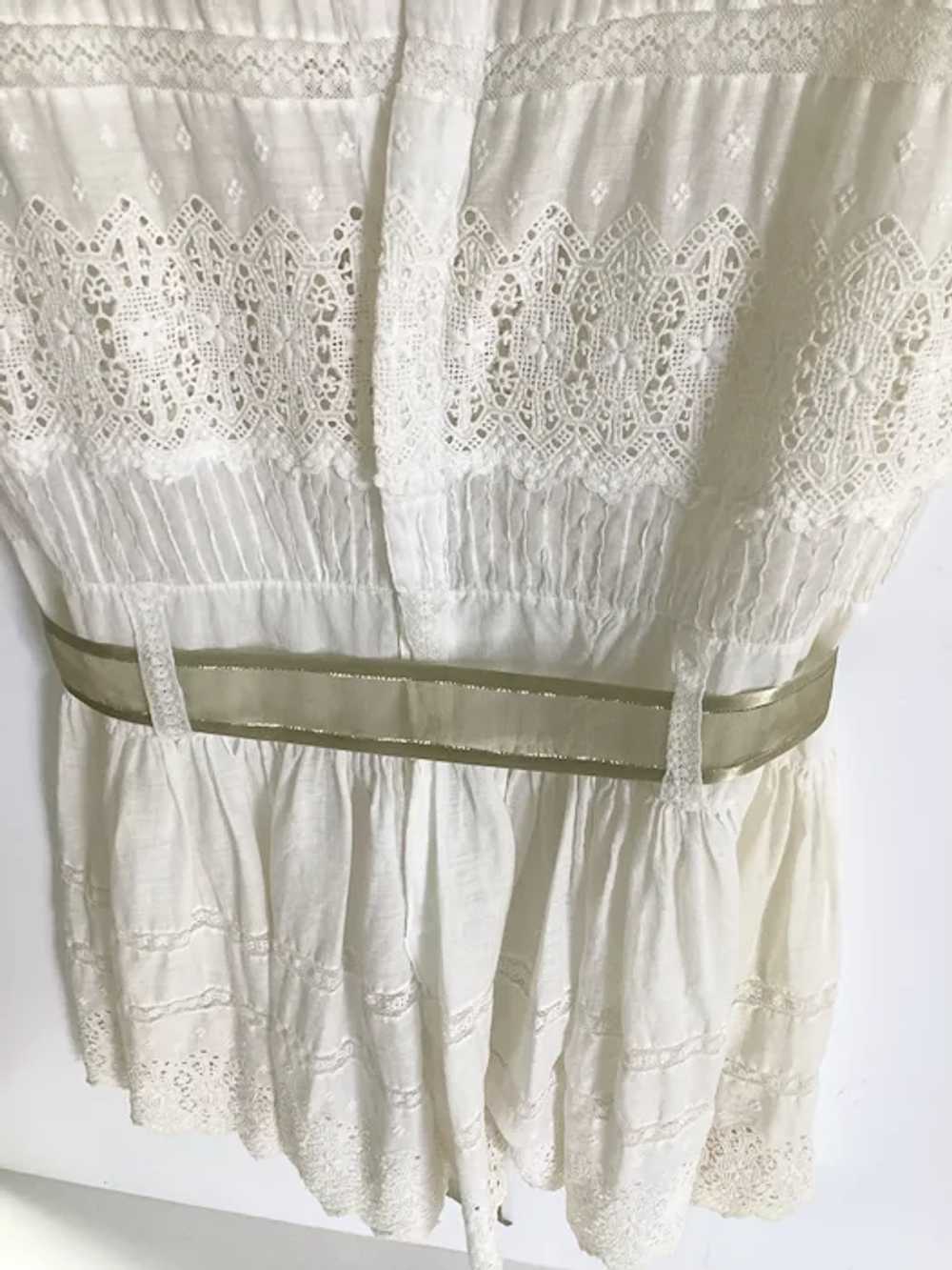 Antique Circa 1910 Edwardian Child’s Tea Dress - image 7