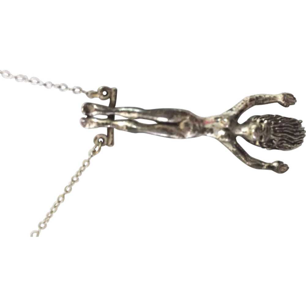 Vintage Tortalini Figural Pendant Necklace - image 1