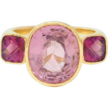 Elizabeth Locke Spinel Rhodolite Garnet 19 Karat … - image 1