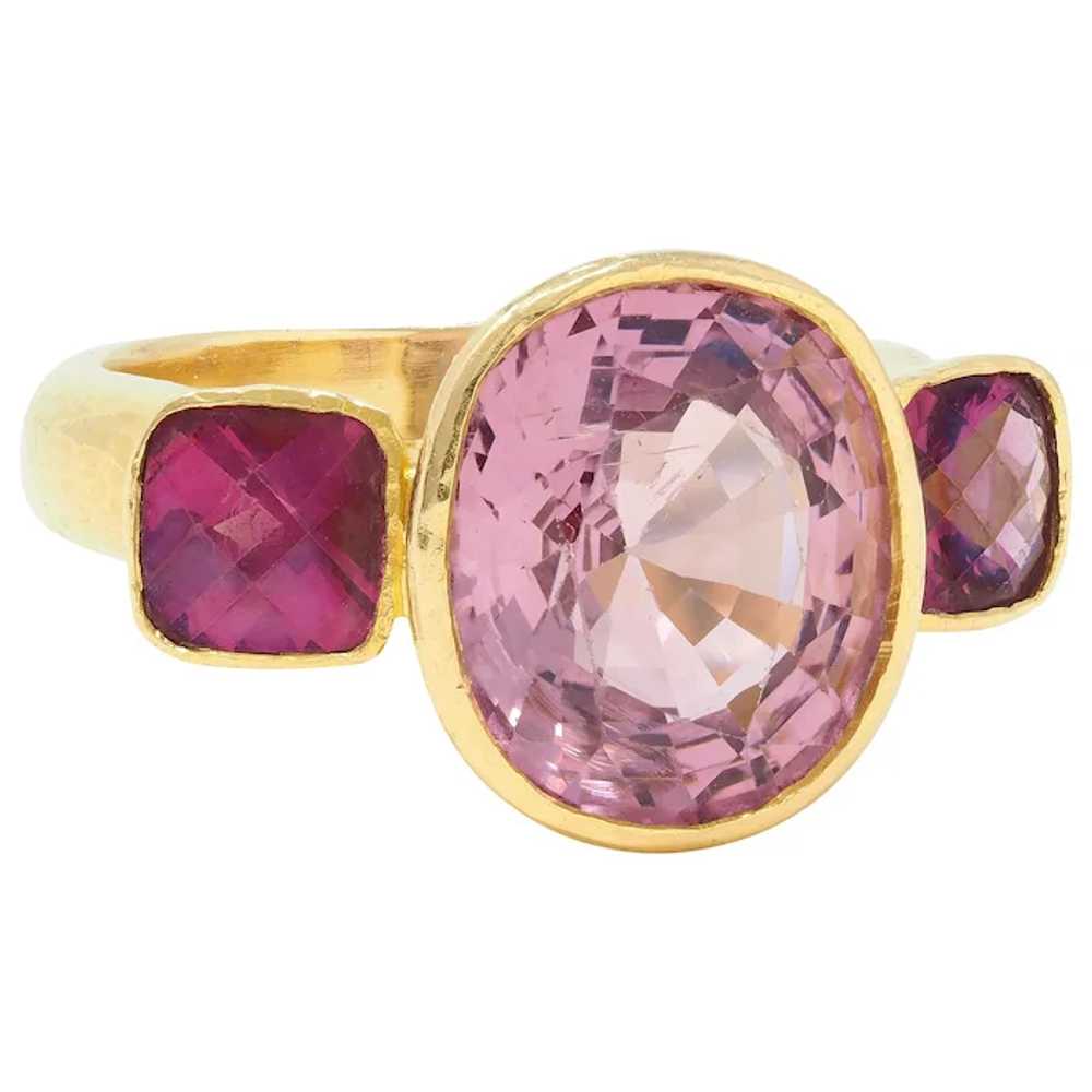 Elizabeth Locke Spinel Rhodolite Garnet 19 Karat … - image 2