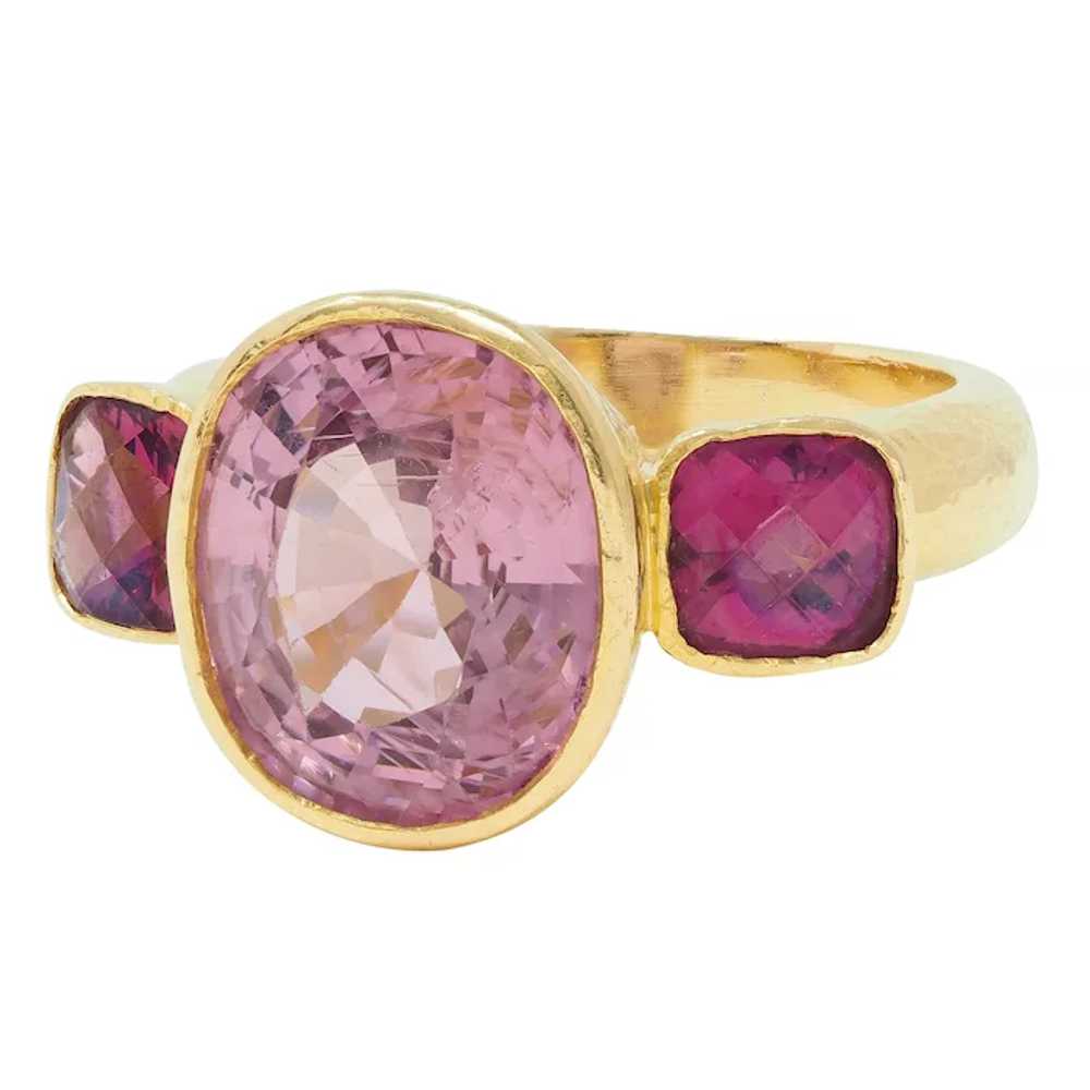 Elizabeth Locke Spinel Rhodolite Garnet 19 Karat … - image 6