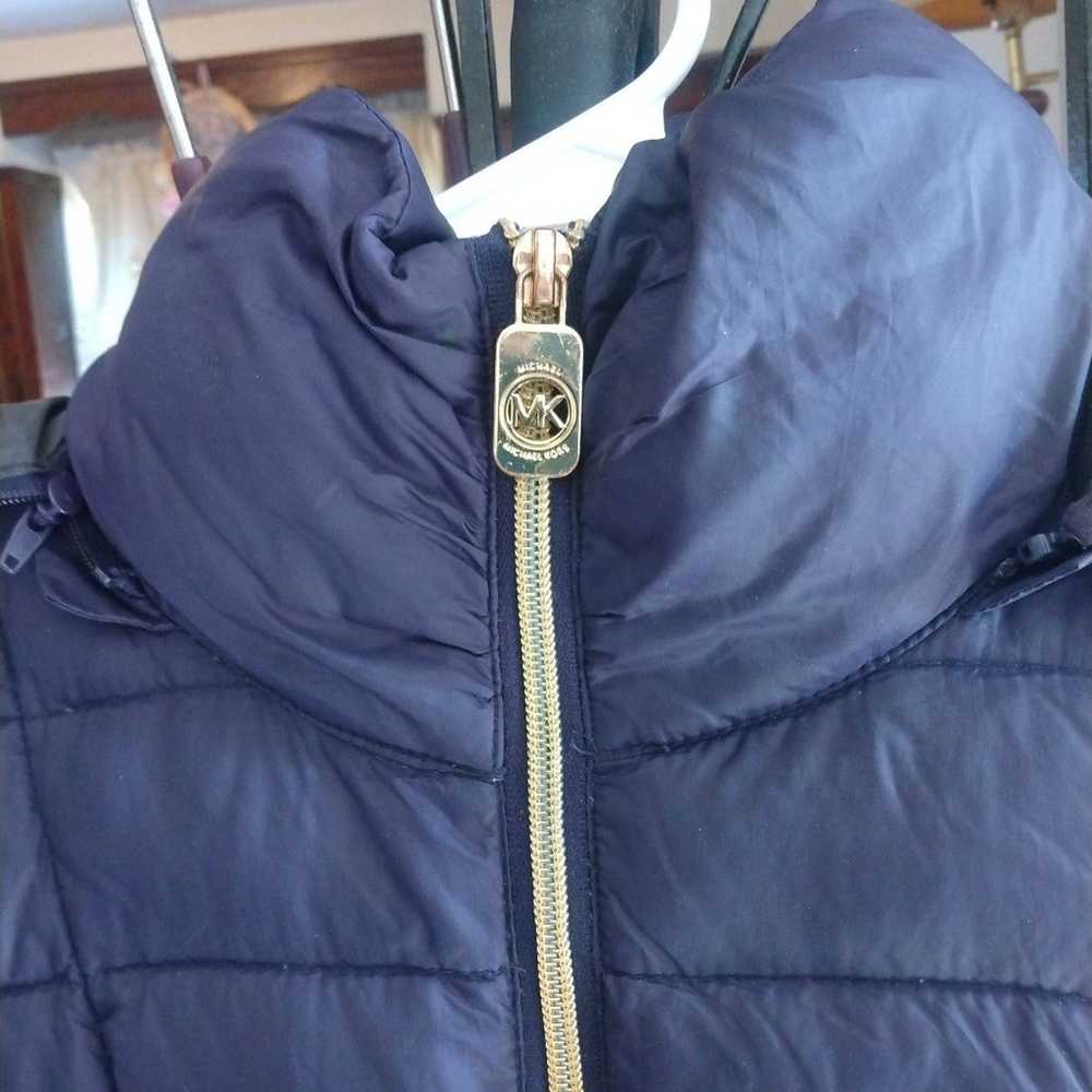 Michael Kors Purple Puffer Jacket Size XSmall Lik… - image 3