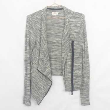 Lou & Grey Motto Zip Front Jacket Gray Like New C… - image 1