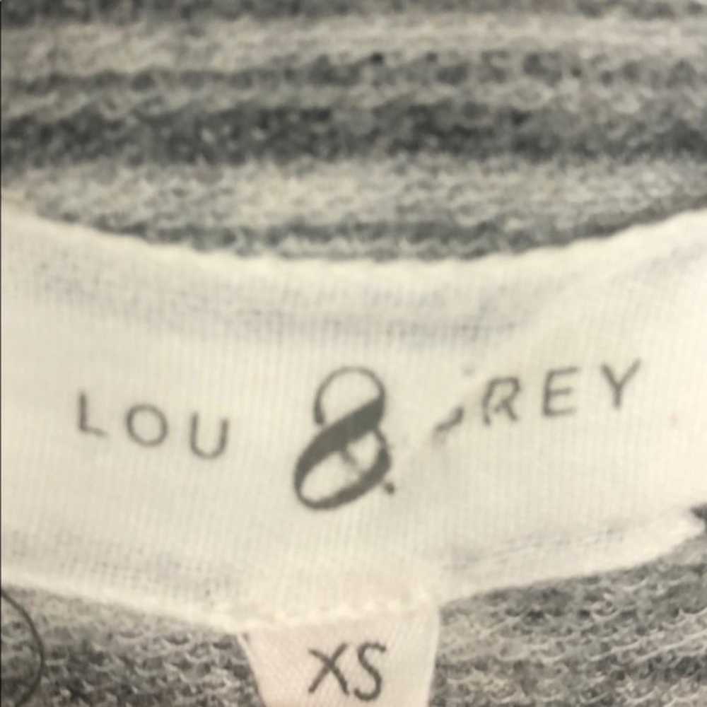 Lou & Grey Motto Zip Front Jacket Gray Like New C… - image 3