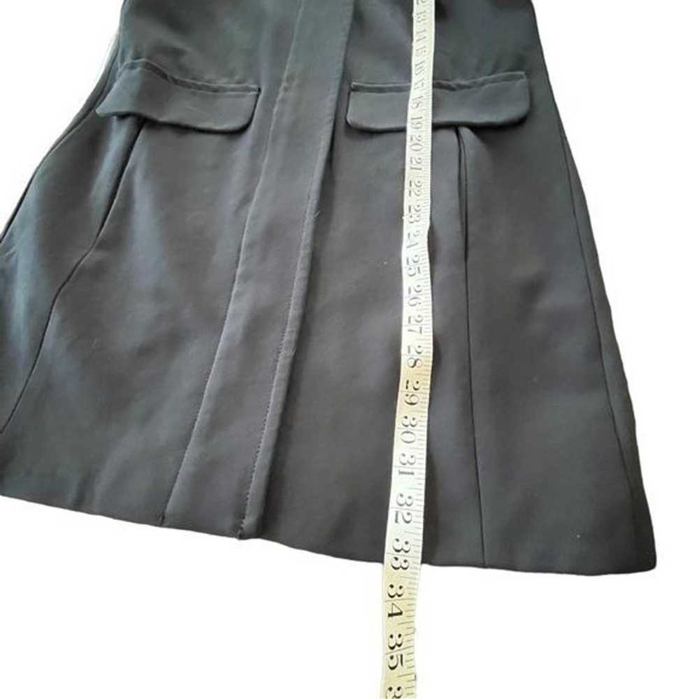 Vince Camuto Black Modern Sleek Peacoat Jacket EU… - image 10