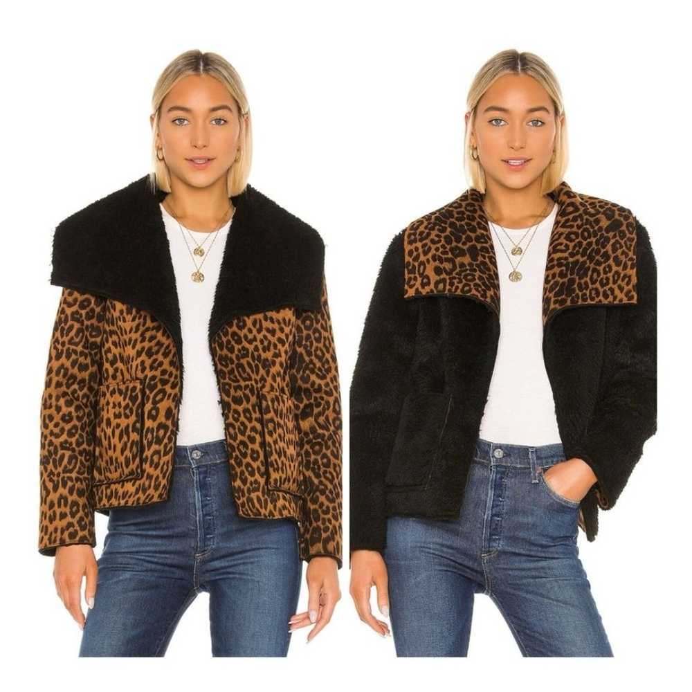 MINKPINK Let It Happen Reversible Jacket Leopard … - image 1