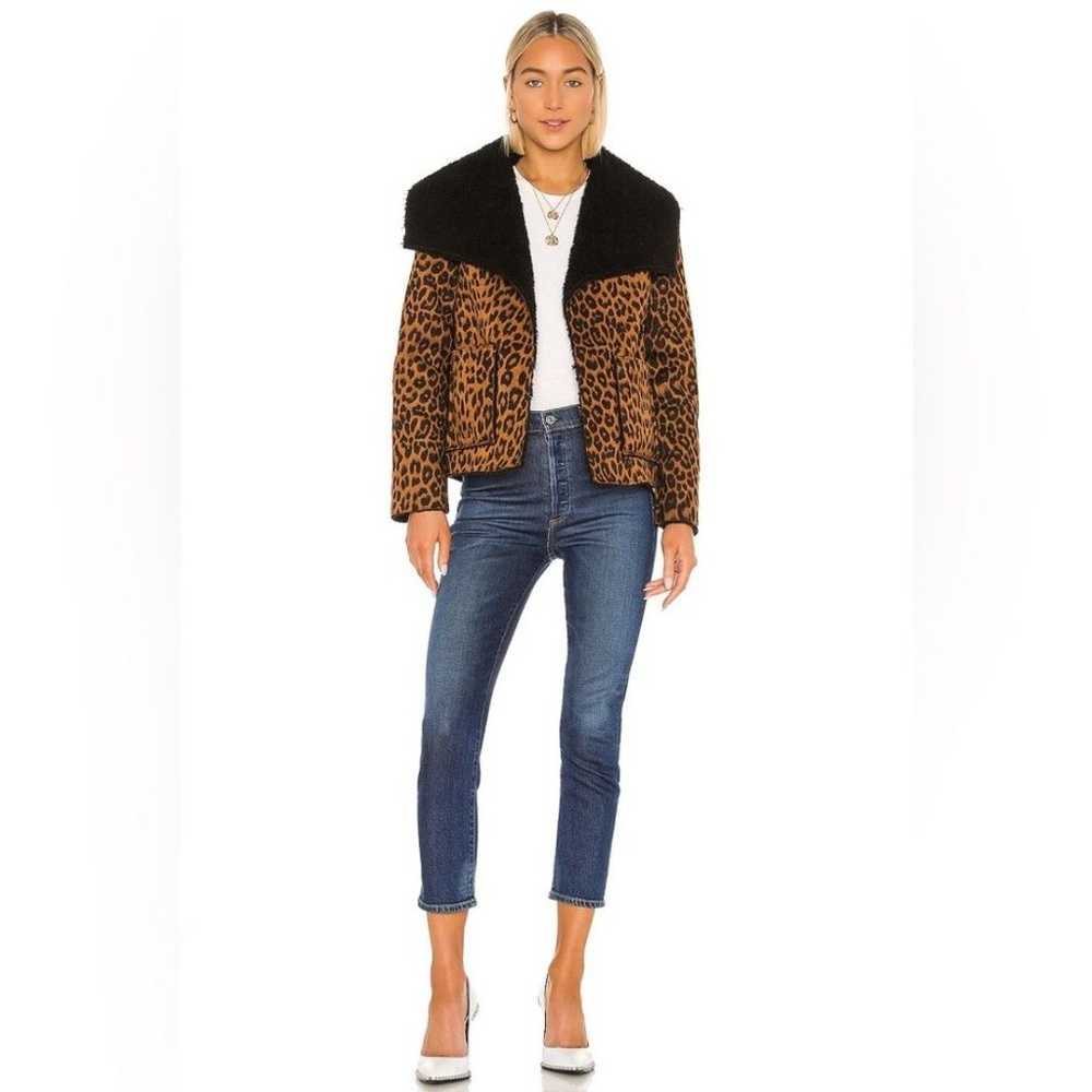 MINKPINK Let It Happen Reversible Jacket Leopard … - image 2