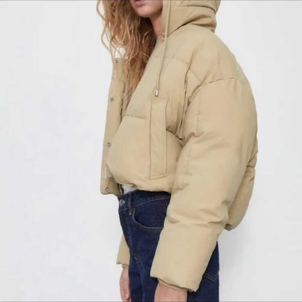 Zara Cropped Puffer Jacket - image 3