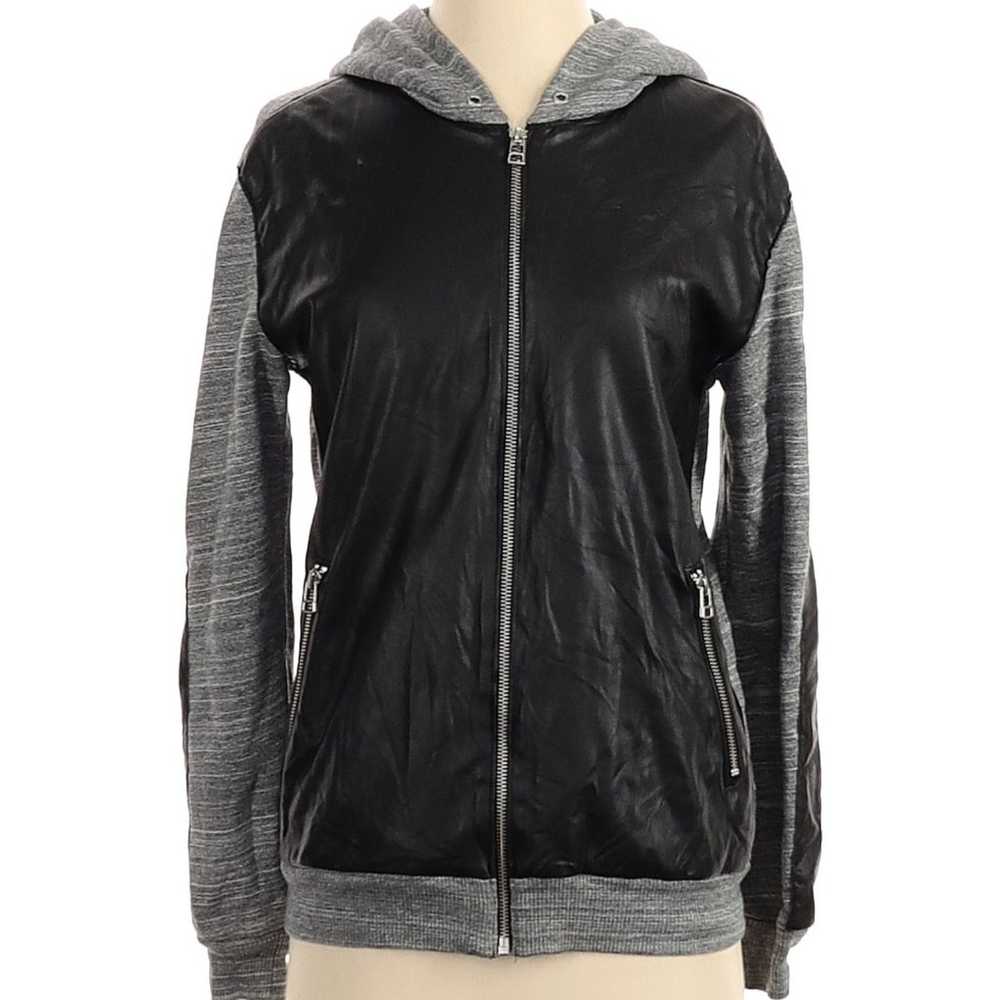 Aritzia Wilfred Free Leather Two Tone Hoodie - image 2