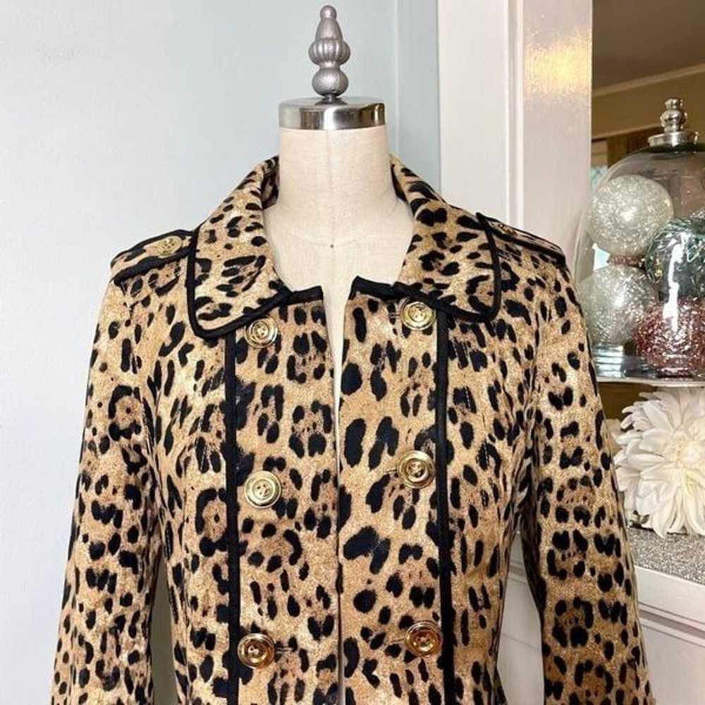 White House Black Market Leopard Print Jacket 4 S… - image 6
