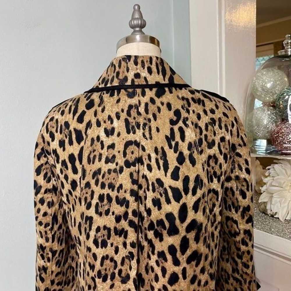White House Black Market Leopard Print Jacket 4 S… - image 9