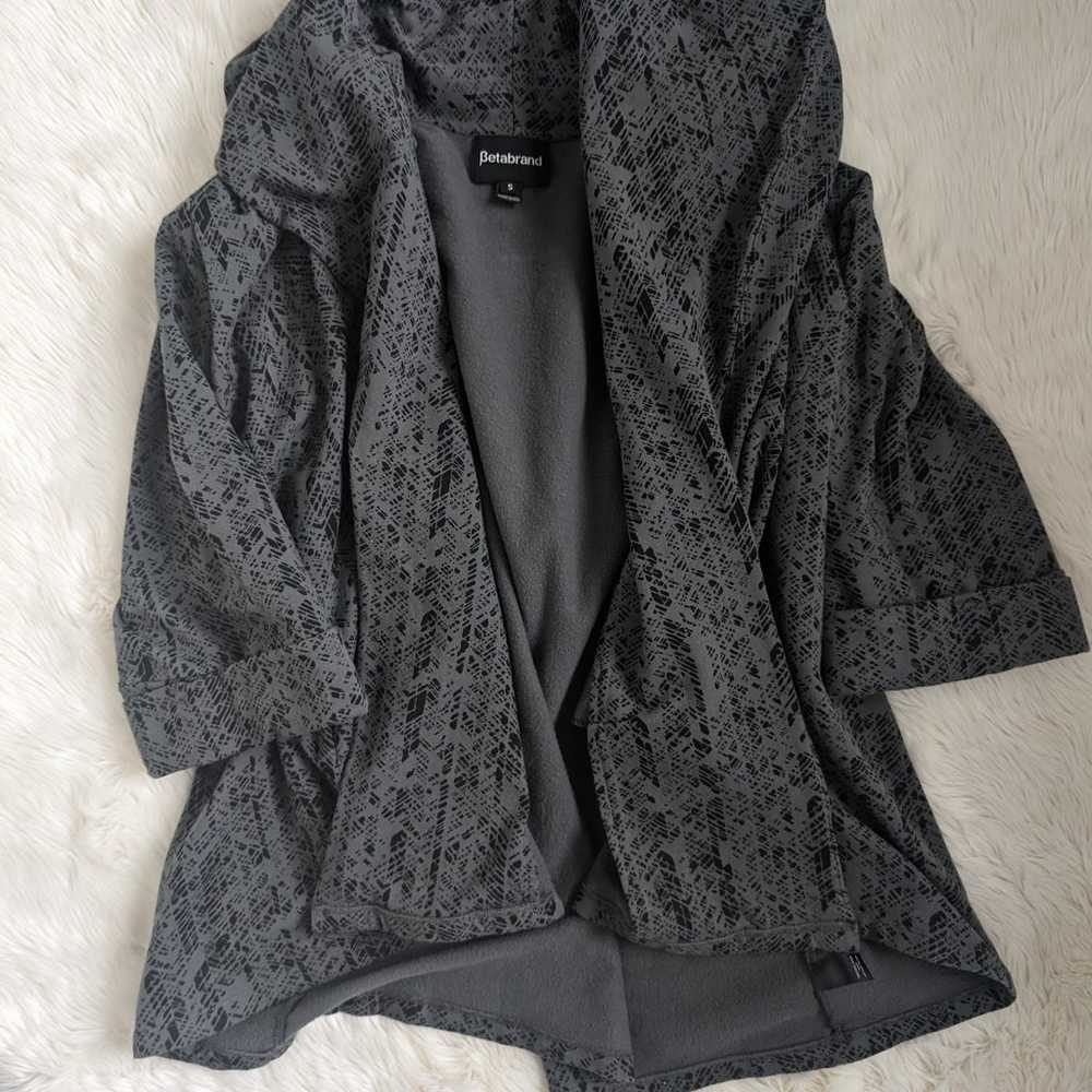 Betabrand secret sweatshirt pom jacket cardigan s… - image 10