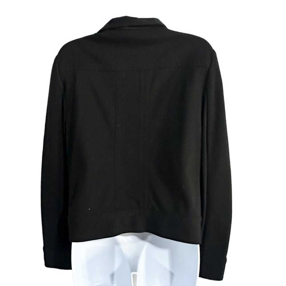 St. John Sport Black Full Zip Up Long Sleeve Jack… - image 4