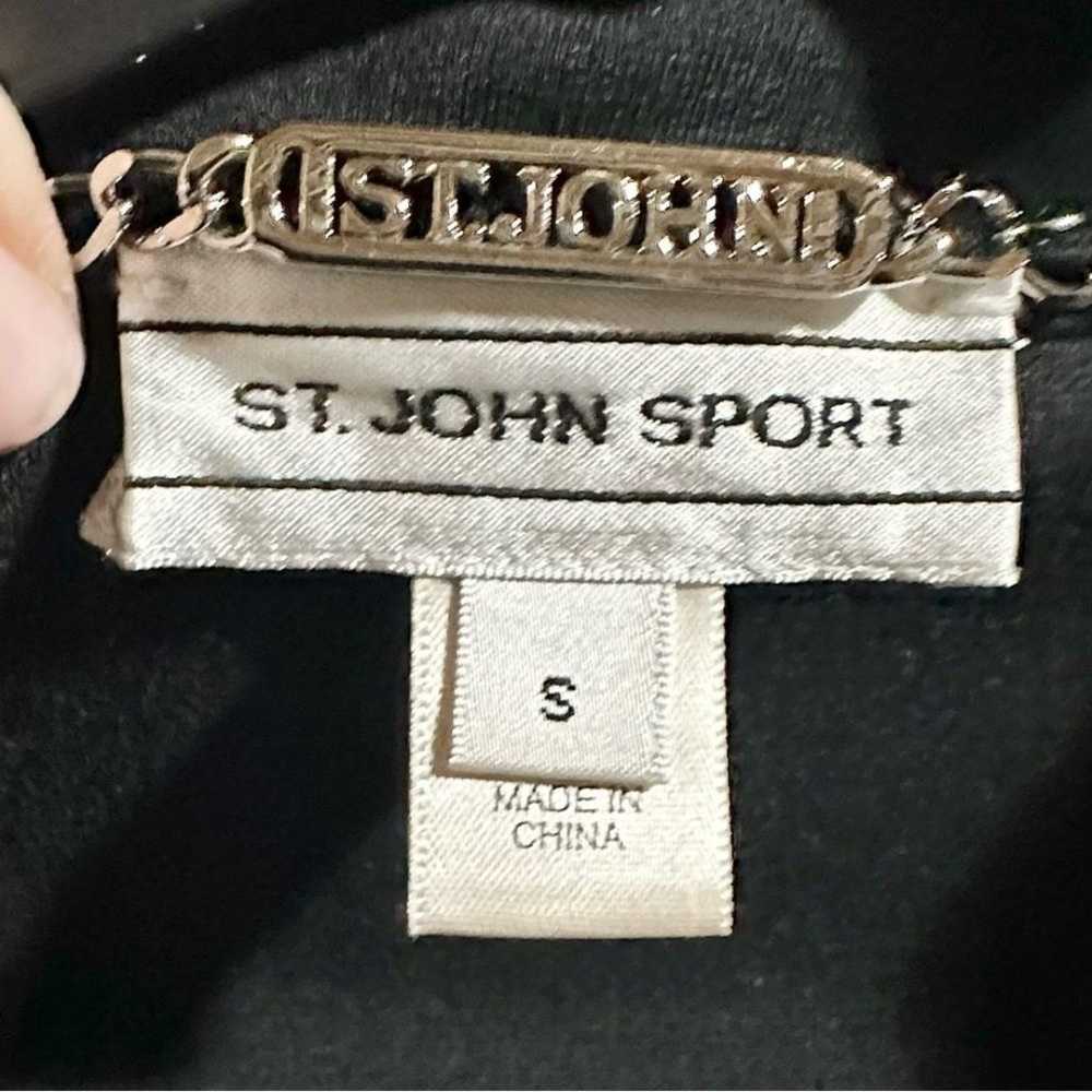 St. John Sport Black Full Zip Up Long Sleeve Jack… - image 5