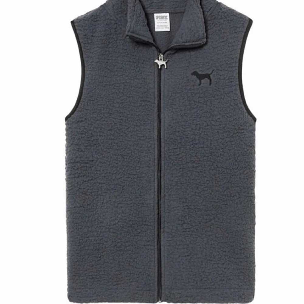 VS pink, limited edition Sherpa vest - image 1