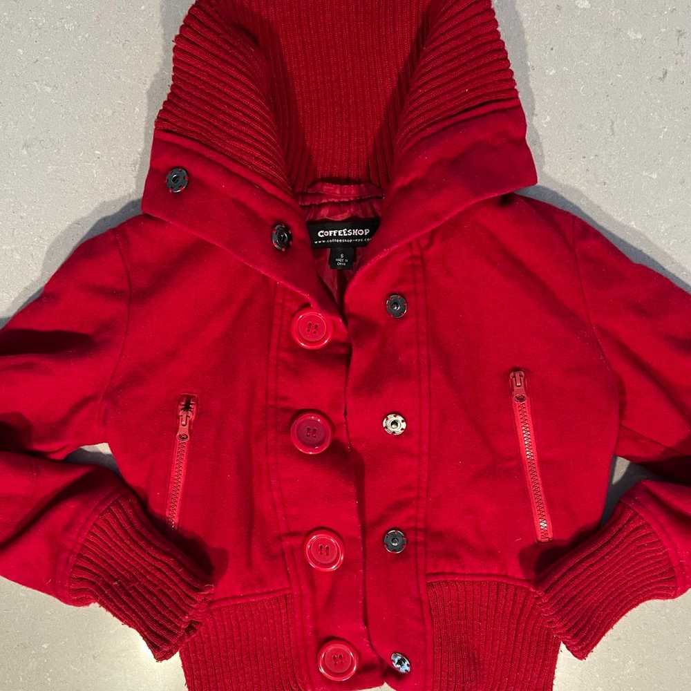 Red Button Up Jacket - image 1