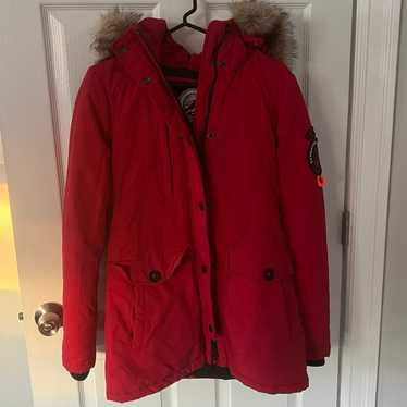 Superdry Winter Coat Red