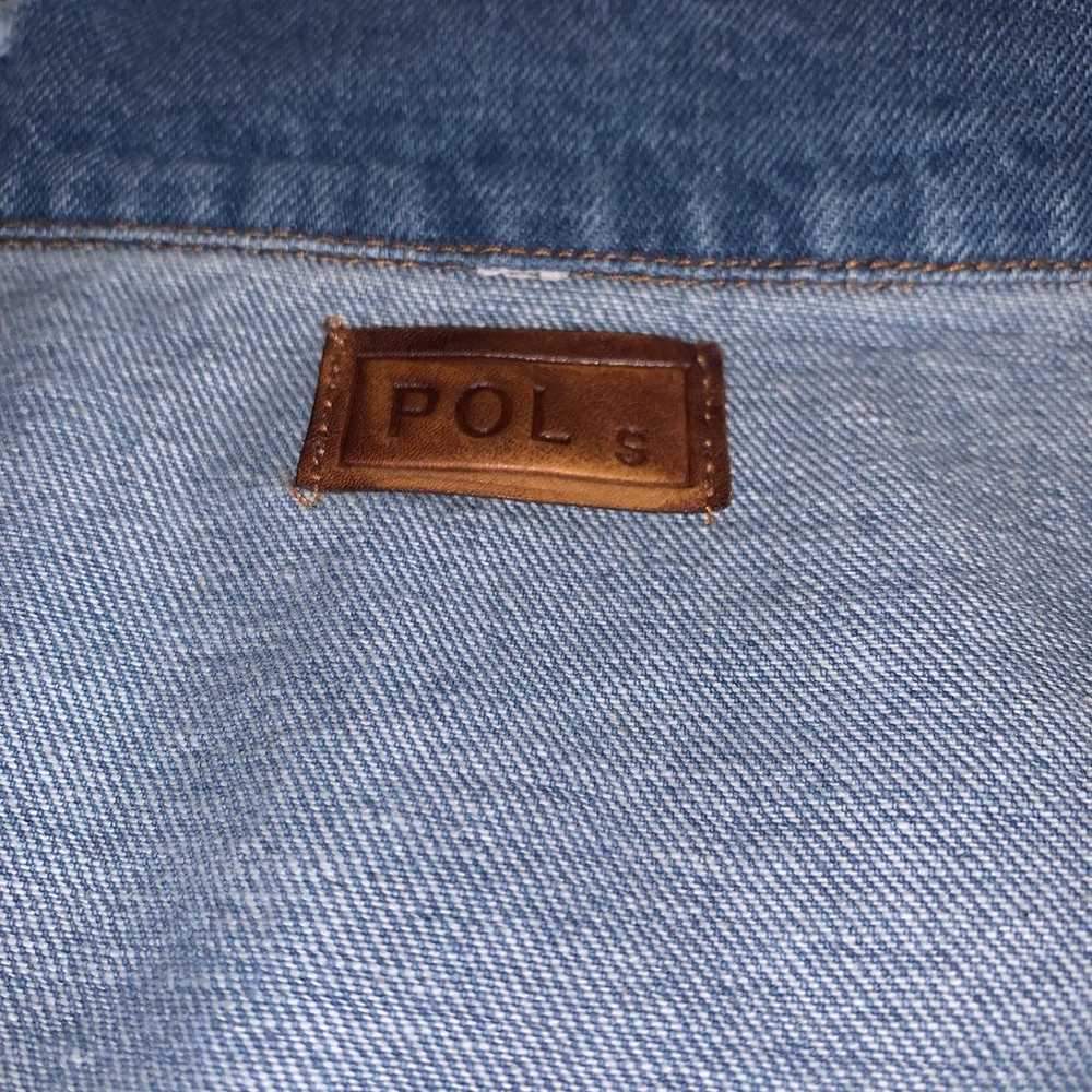 Women’s POL Lace/Distressed Denim Jacket - image 3