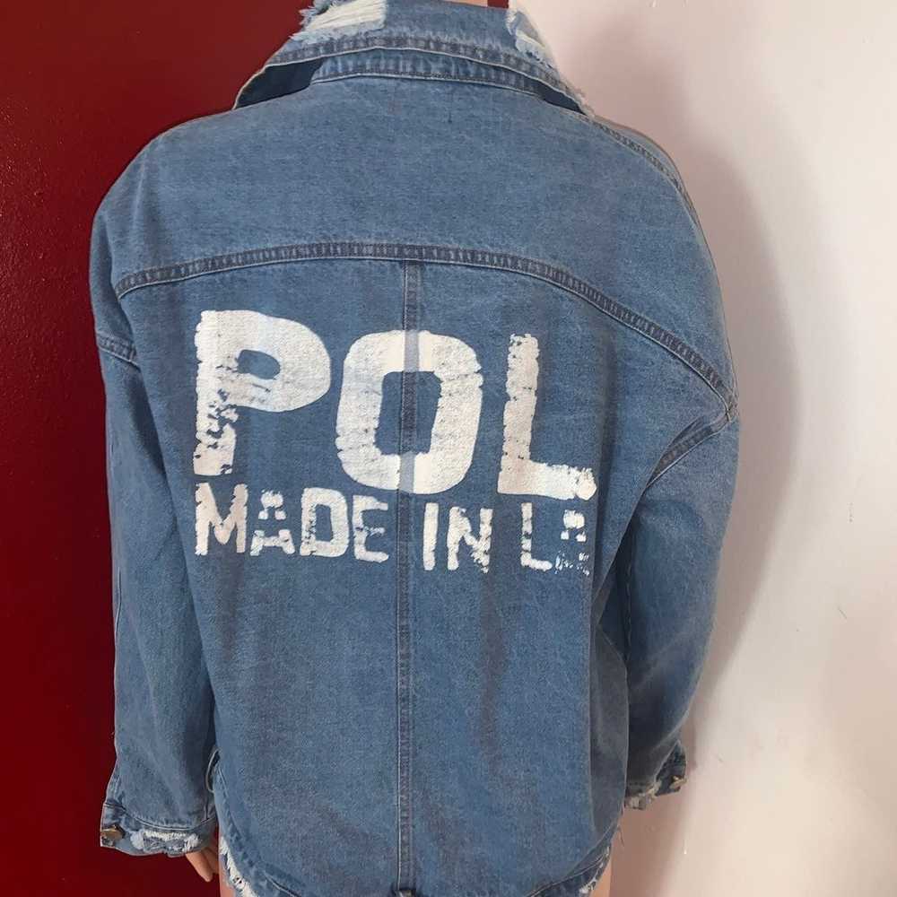 Women’s POL Lace/Distressed Denim Jacket - image 9