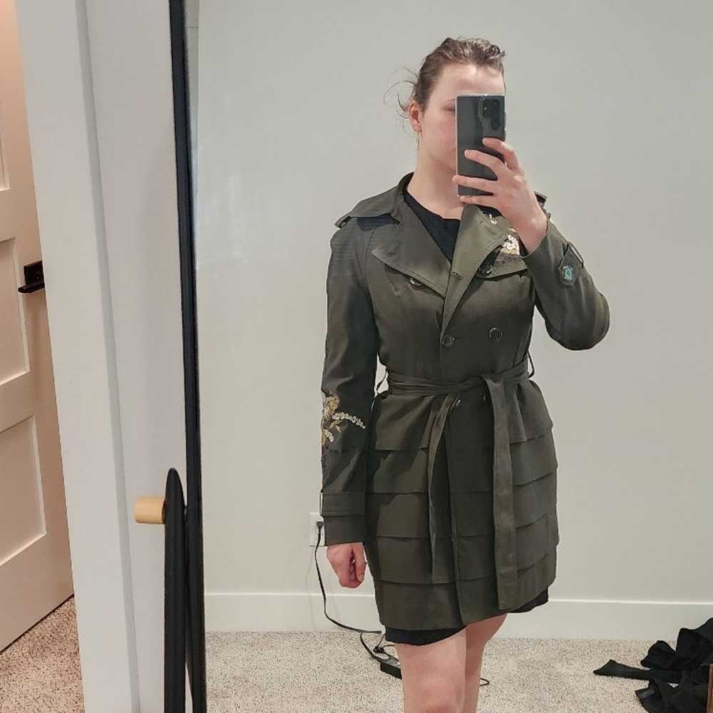 Trench Coat-forest green - image 1