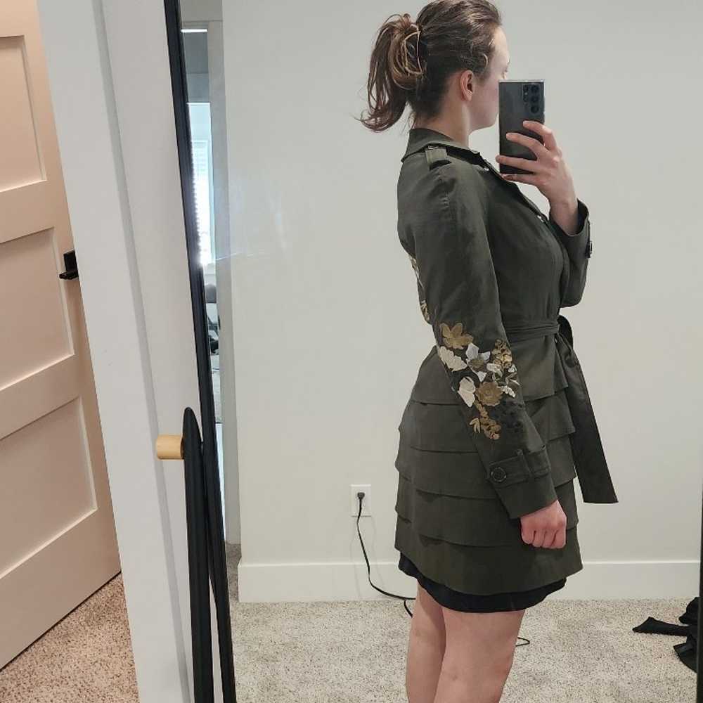 Trench Coat-forest green - image 2