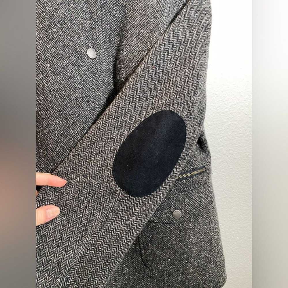 L.L. Bean Stockington Jacket Herringbone Gray vir… - image 4