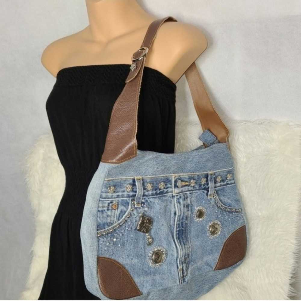 Hand & Heart Denim Bag - image 1