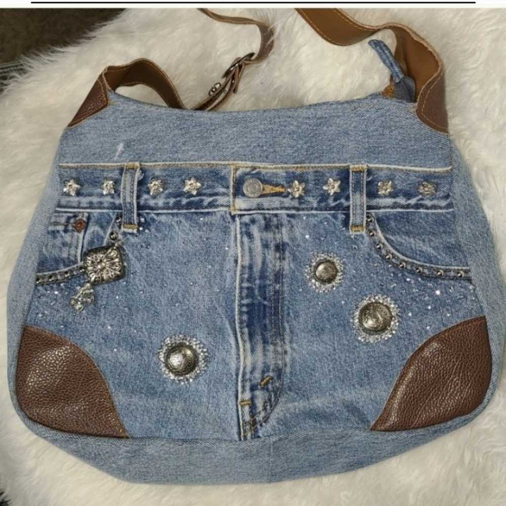 Hand & Heart Denim Bag - image 2