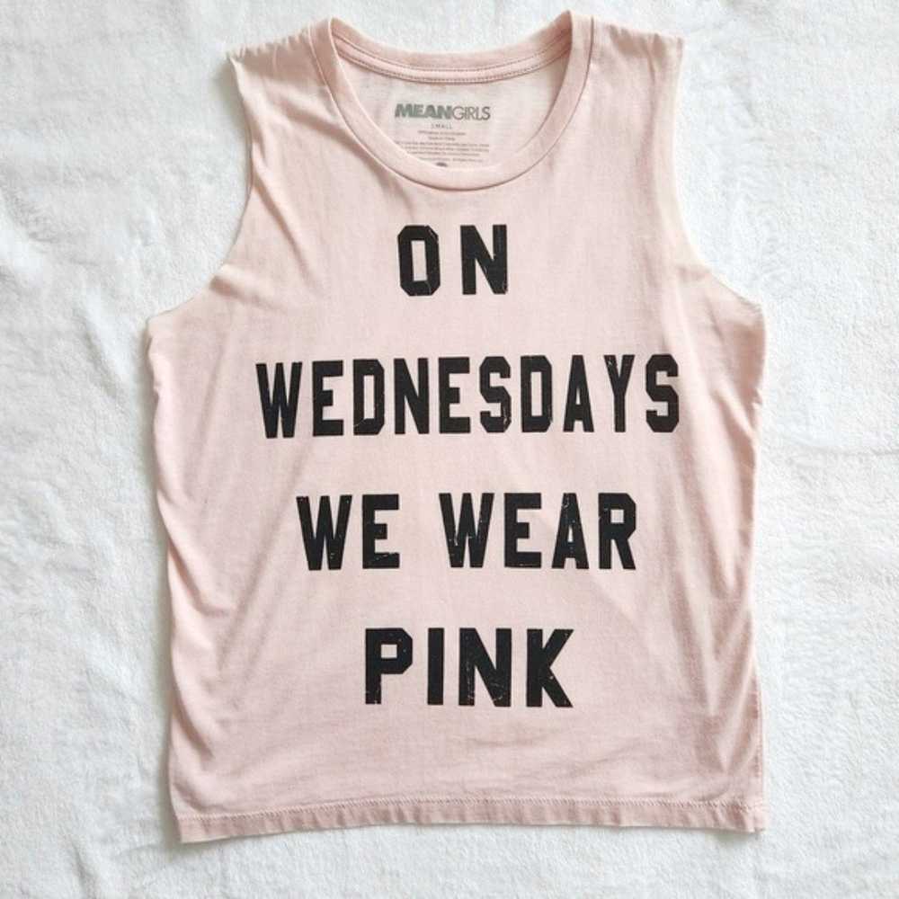 MEAN GIRLS Y2K Pink Graphic Tank Top On Wednesday… - image 12