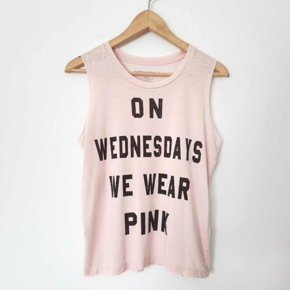 MEAN GIRLS Y2K Pink Graphic Tank Top On Wednesday… - image 1