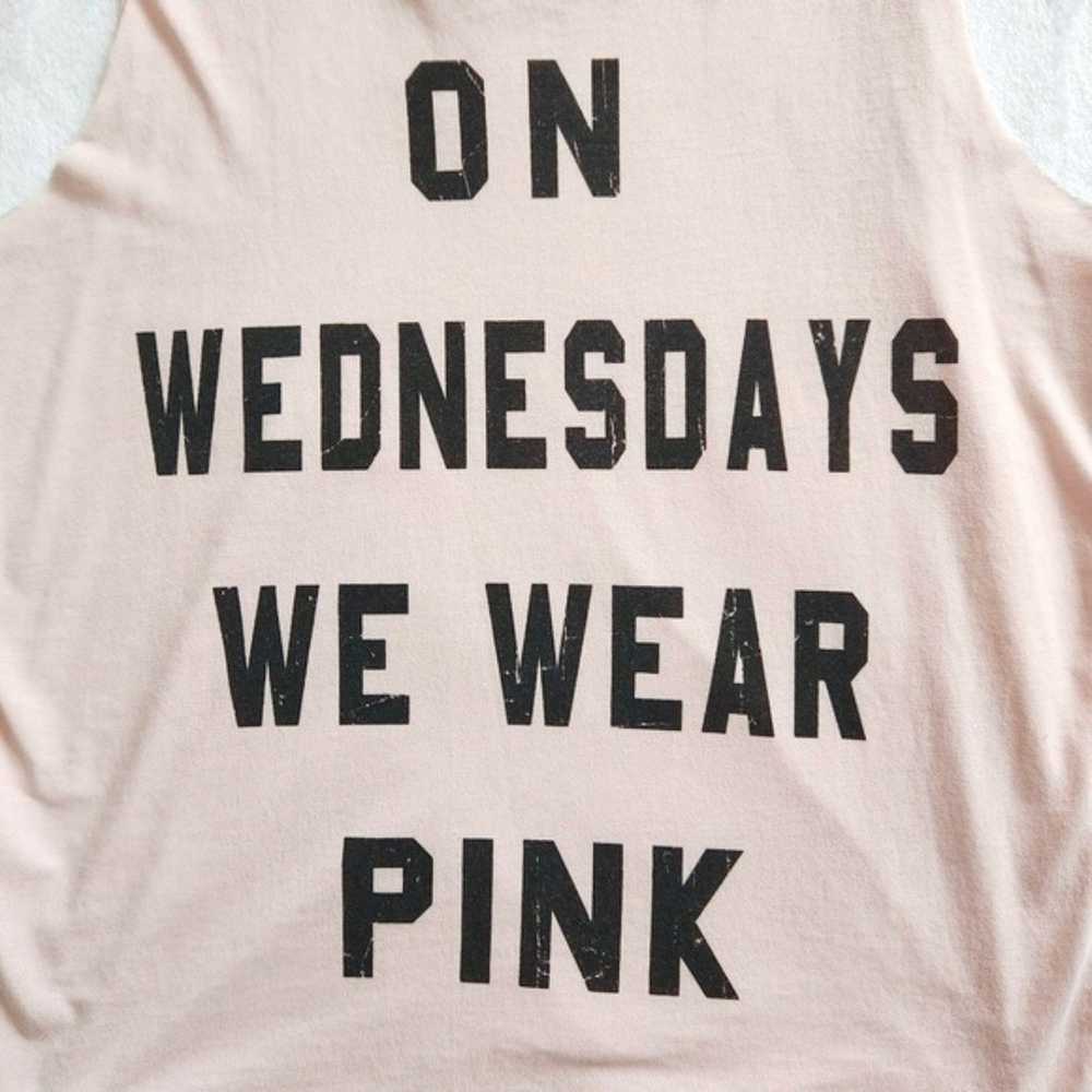MEAN GIRLS Y2K Pink Graphic Tank Top On Wednesday… - image 6