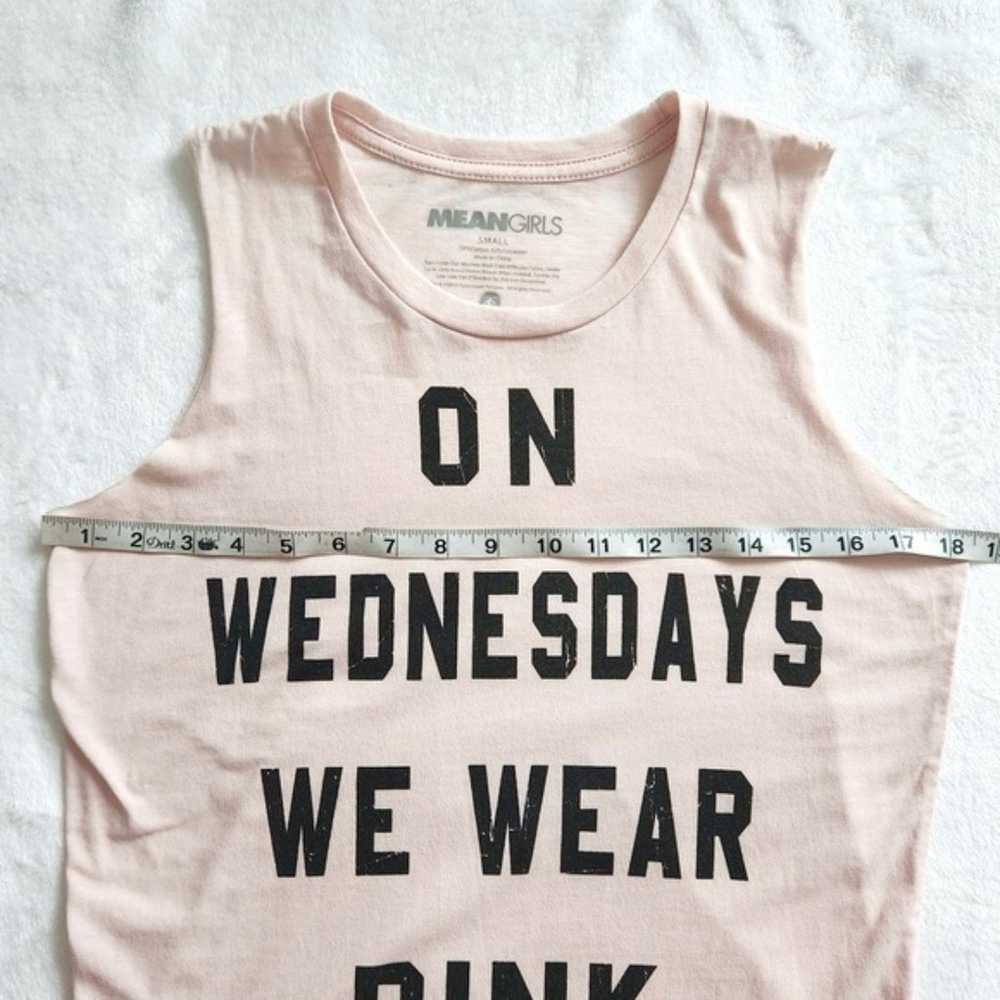 MEAN GIRLS Y2K Pink Graphic Tank Top On Wednesday… - image 9