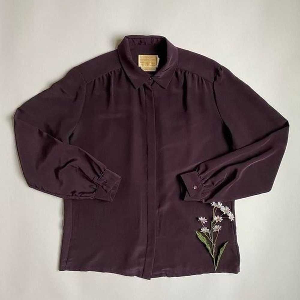 Vintage plum blouse - image 1
