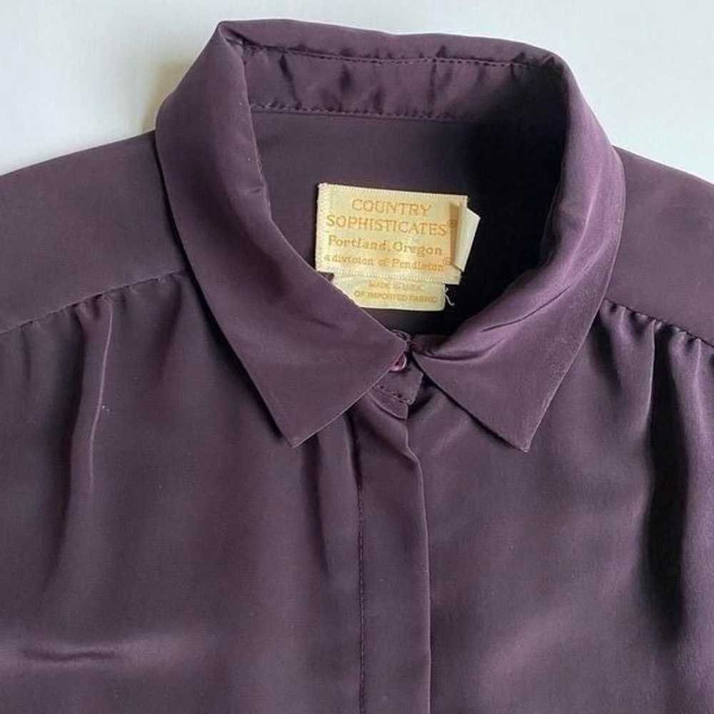 Vintage plum blouse - image 3