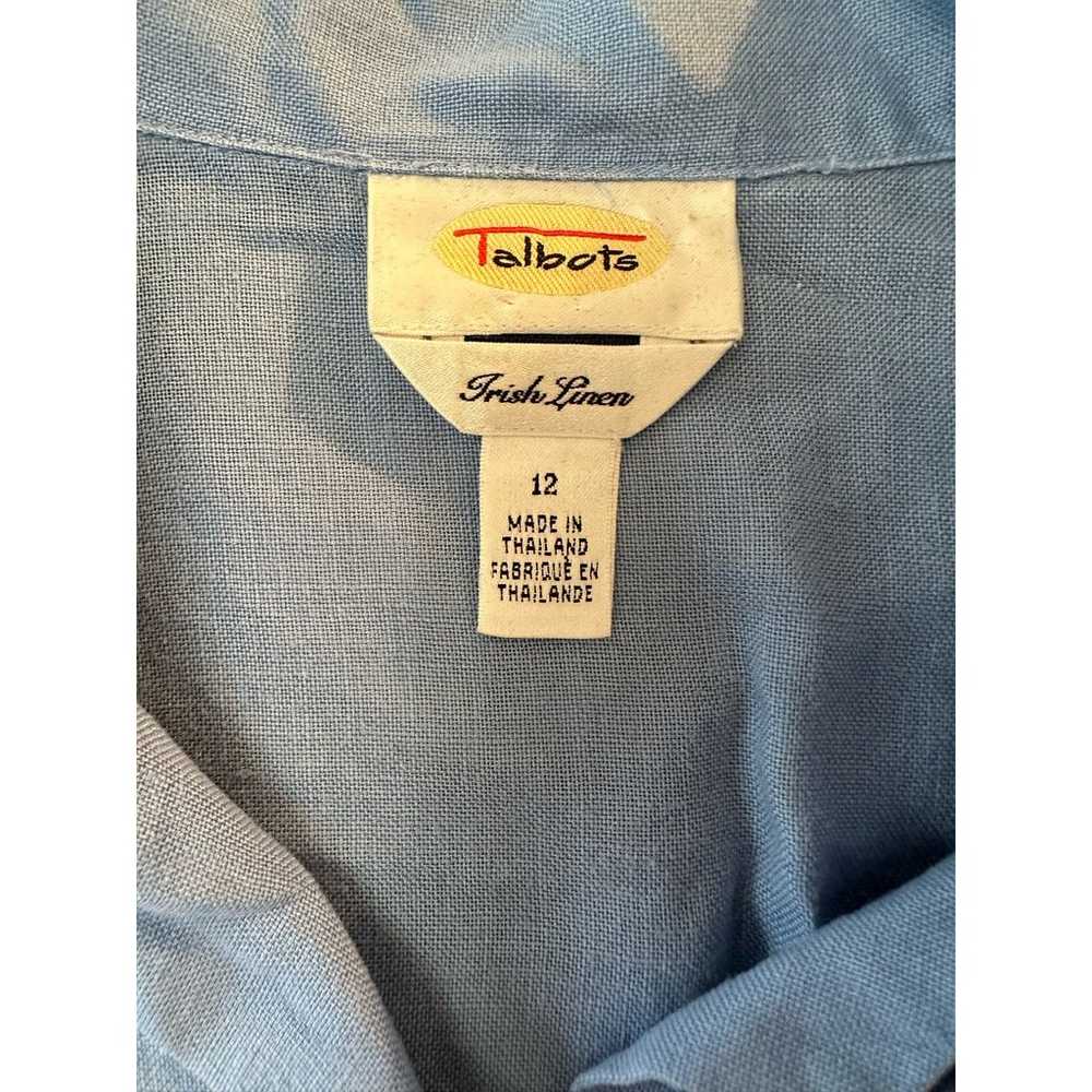 Talbots Vintage Irish Linen 3/4 sleeve button up … - image 2