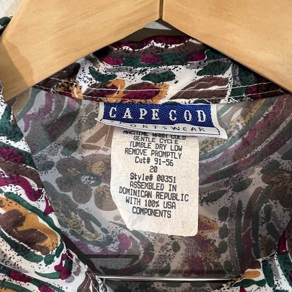 Cape Cod Vintage Womens Blouse Size 20 Multi Patt… - image 5