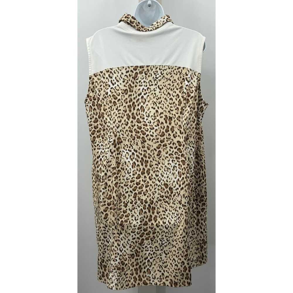 Chico's Zenergy Cheetah Print Golf Dress With Sid… - image 5