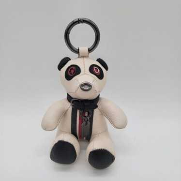 coachベアー Coach NY Bear Ornament Bag Charm Gold Tone Black Glovetanned