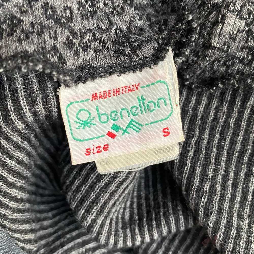Vintage Benetton Made in Italy Wool Blend 1/4 Zip… - image 5
